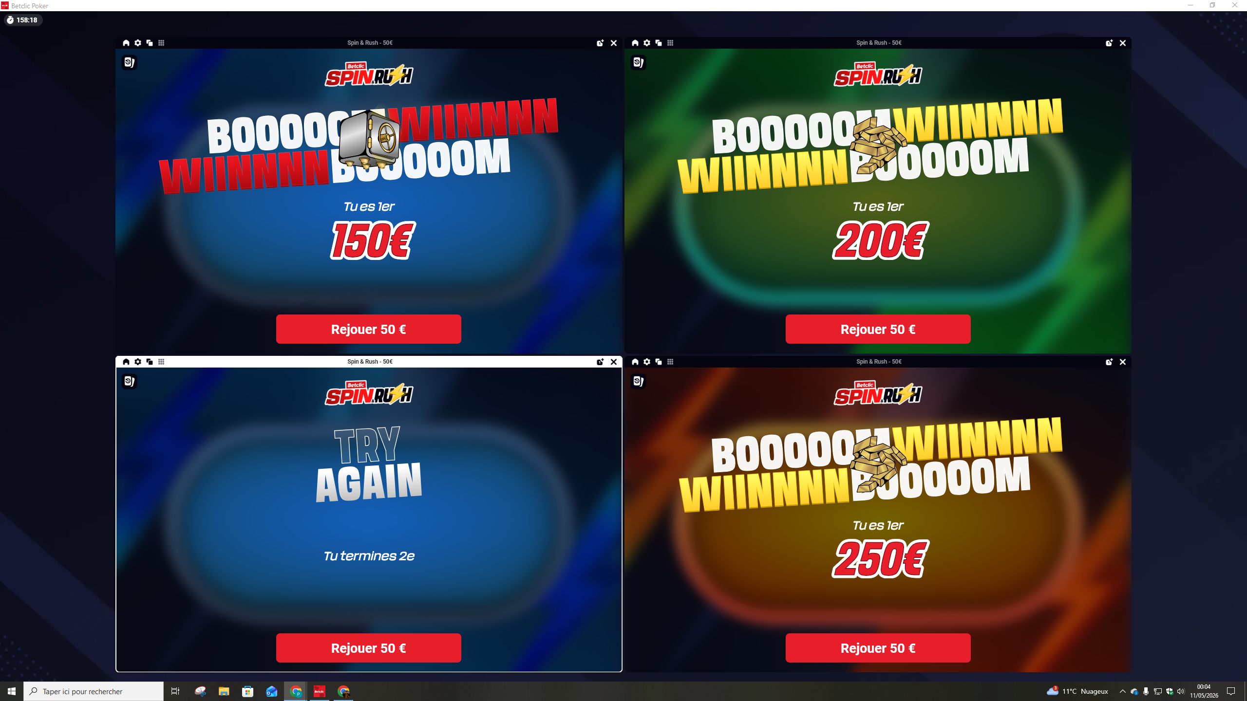Résultat Spin & Go